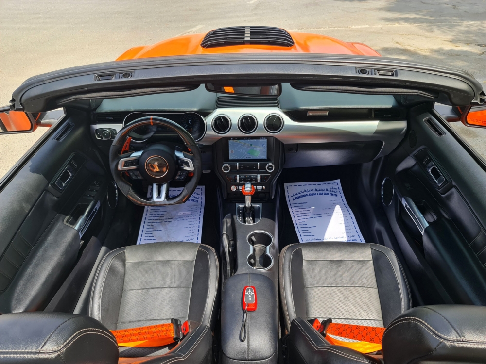 برتقالي فورد موستنغ شيلبي GT500 المكشوفة V8 2020